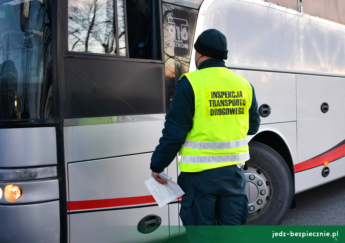 Porozmawiajmy o bezpieczeństwie - kontrole autokarów wycieczków, którymi podróżują dzieci na ferie